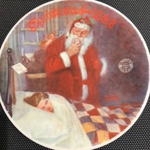 Christmas 1986 - Norman Rockwell - Collectible Plate